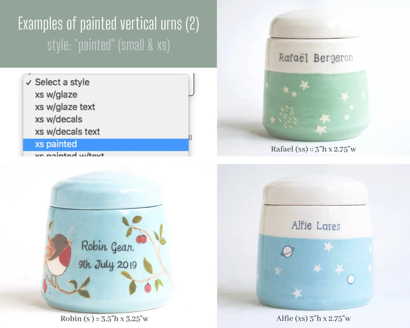 Copy of Custom Baby Urn - Vertical - INTERNATIONAL