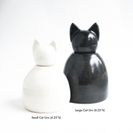 Small Slate Gray Cat Urn