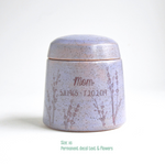 Speckled Lavender Infant Urn