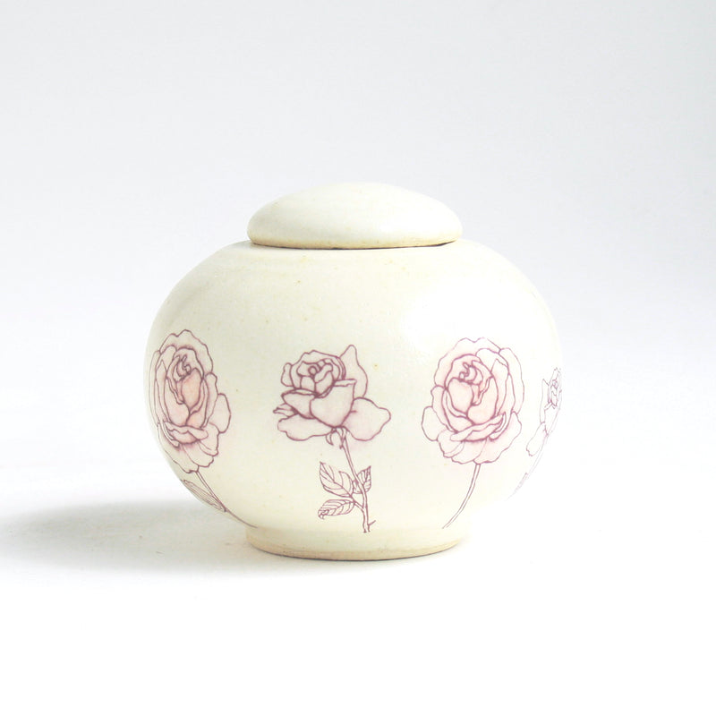 Pink Roses Infant Urn