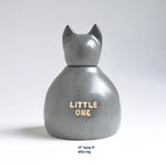 Small Speckled Gray Cat Urn