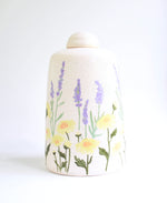 Small Lavender & Daisies Urn