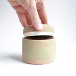 Small Ceramic Sandstone Urn - 8 oz