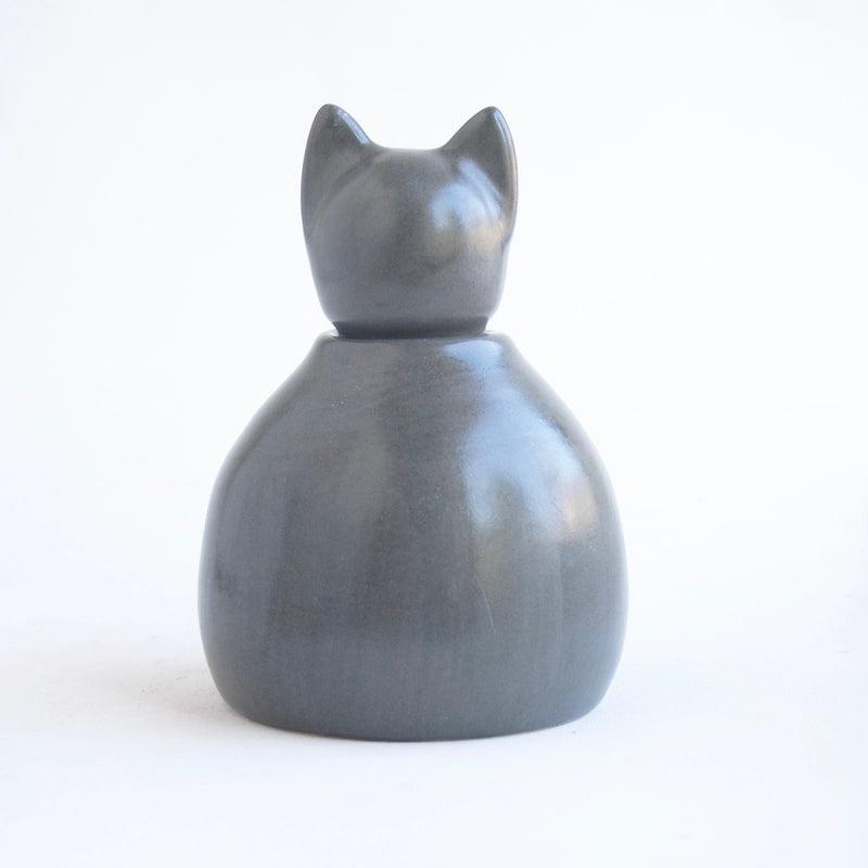Small Slate Gray Cat Urn